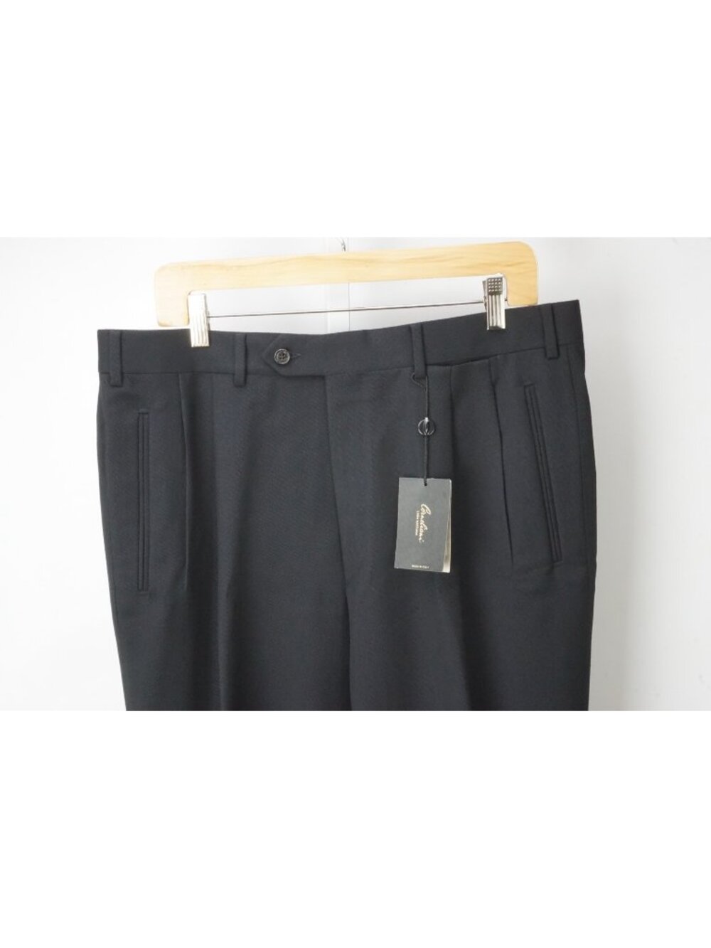 Corneliani Master 100% Wool Black Dress Pants Sz 52R EU BRAND NEW